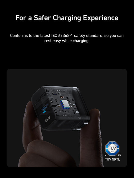 ANKER 313 CHARGER (45W) BLACK