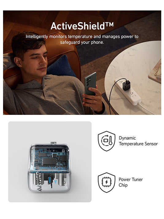 ANKER 313 CHARGER (45W) BLACK