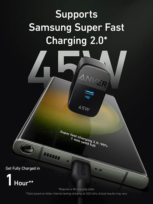 ANKER 313 CHARGER (45W) BLACK