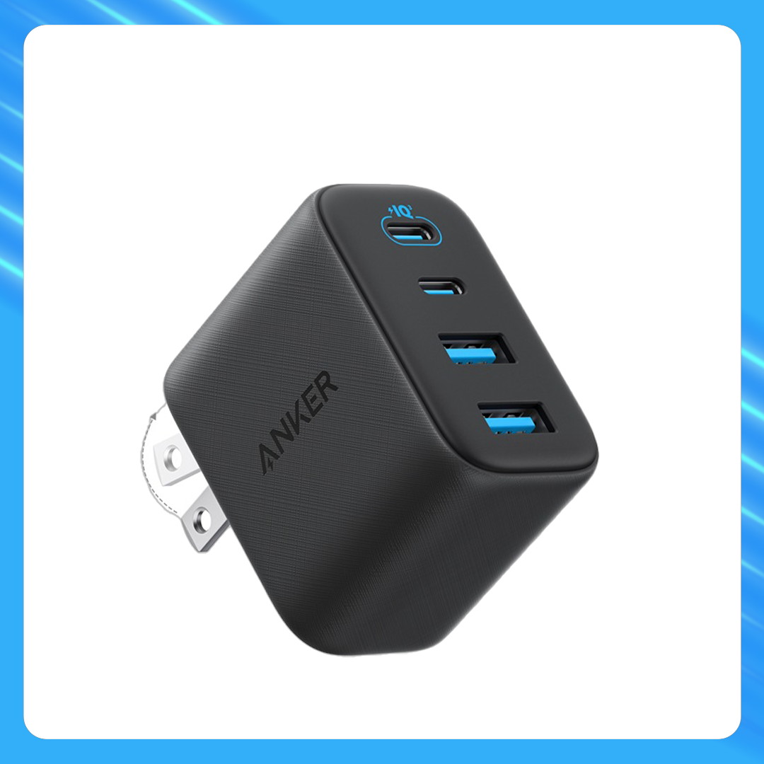 Anker Zolo USB-C 50W 4-Port Charger Block (2-Pack) Black