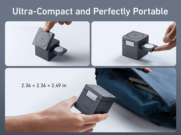 Anker 3-in-1 Cube Portable Charger with Magsafe - Anker Philippines