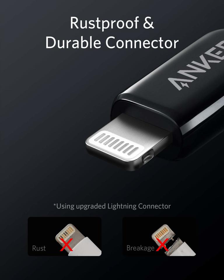 Anker Powerline+ III Lightning to USB A Cable 3ft Black