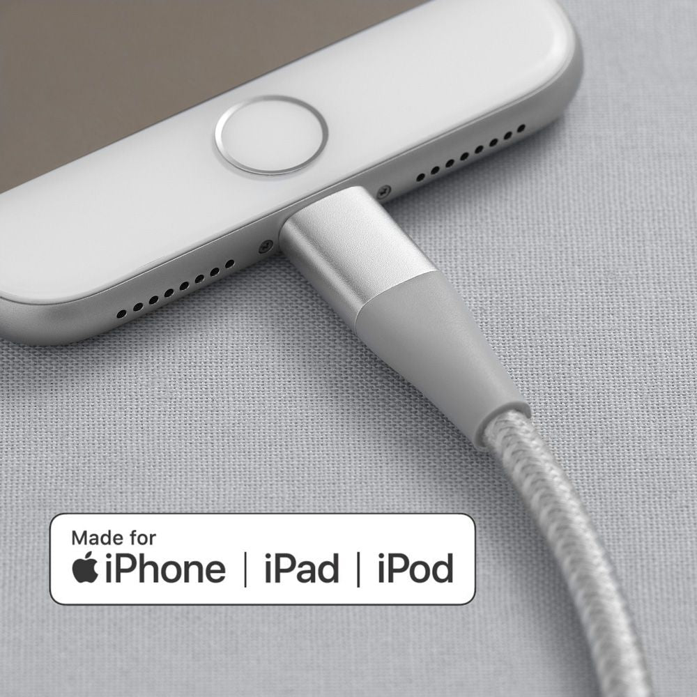 Anker PowerLine +II USB-C Cable with Lightning Connector 3ft Silver