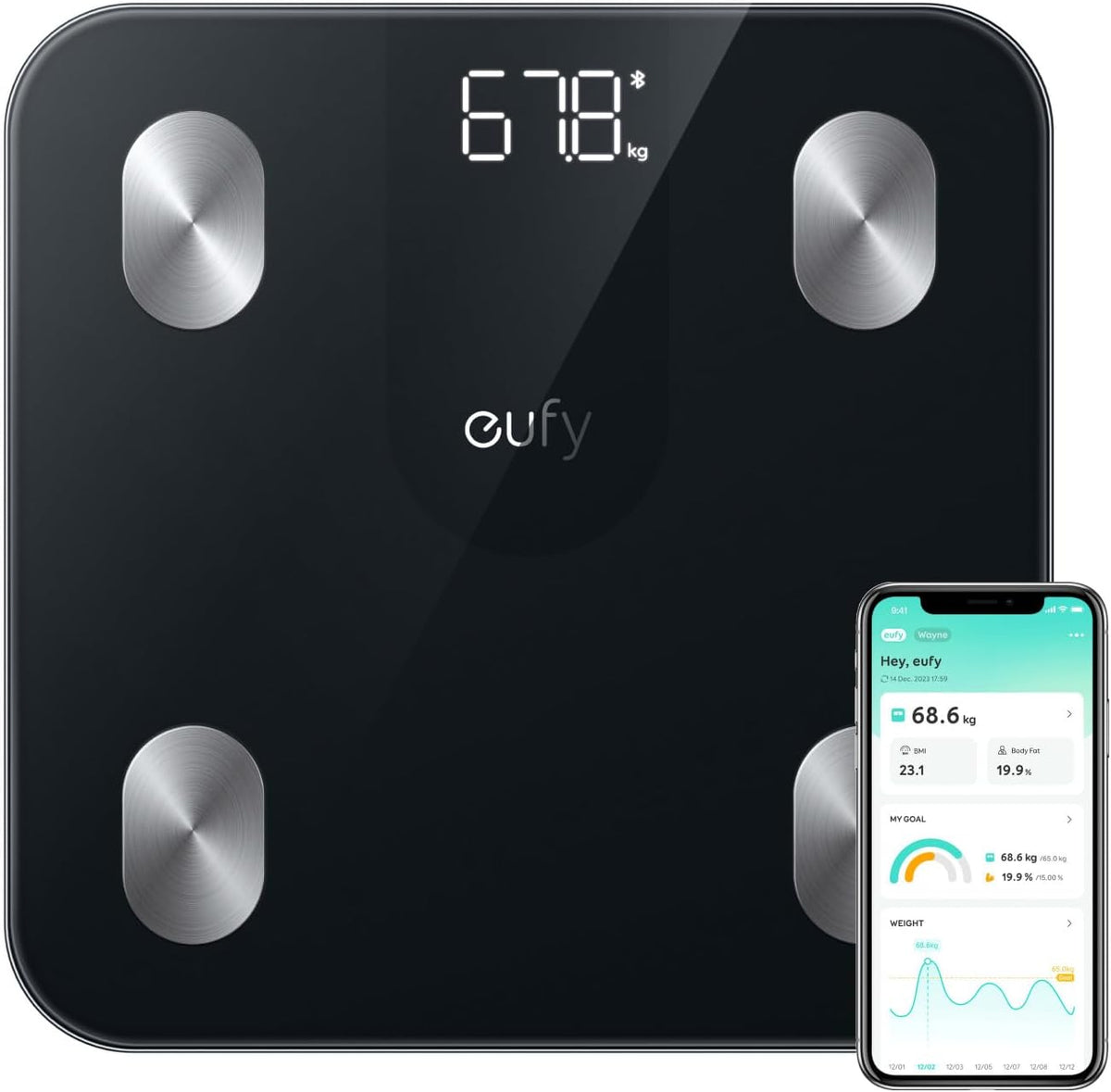 Anker eufy SmartScale A1 | Weight Tracking and Body-composition Trends