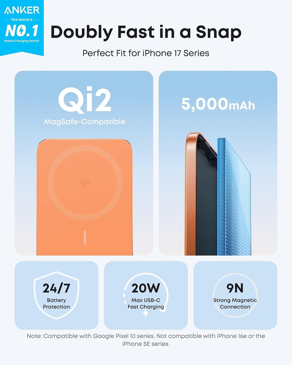 Anker Nano 5000mAh | Ultra-Slim Power Bank for Everyday Commute