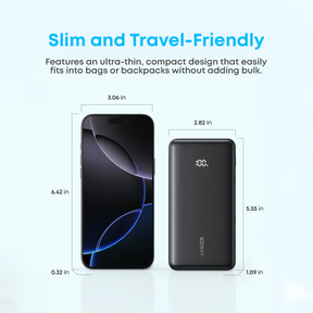 Anker Zolo Power Bank 20,000mAh 22.5W High-Speed Portable Charger with Built-in USB- C