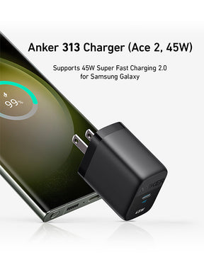 ANKER 313 CHARGER (45W) BLACK
