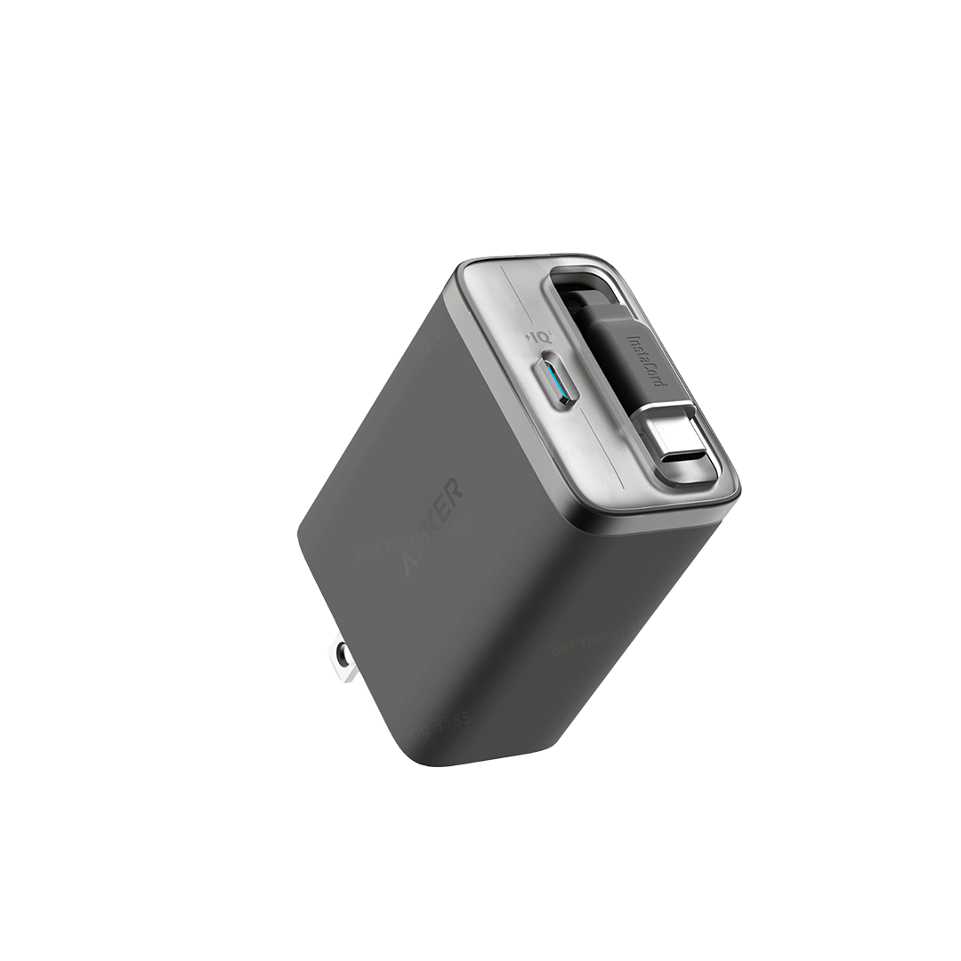 Anker Nano 35W USB-C Fast Wall Charger with Built-in USB-C Cable