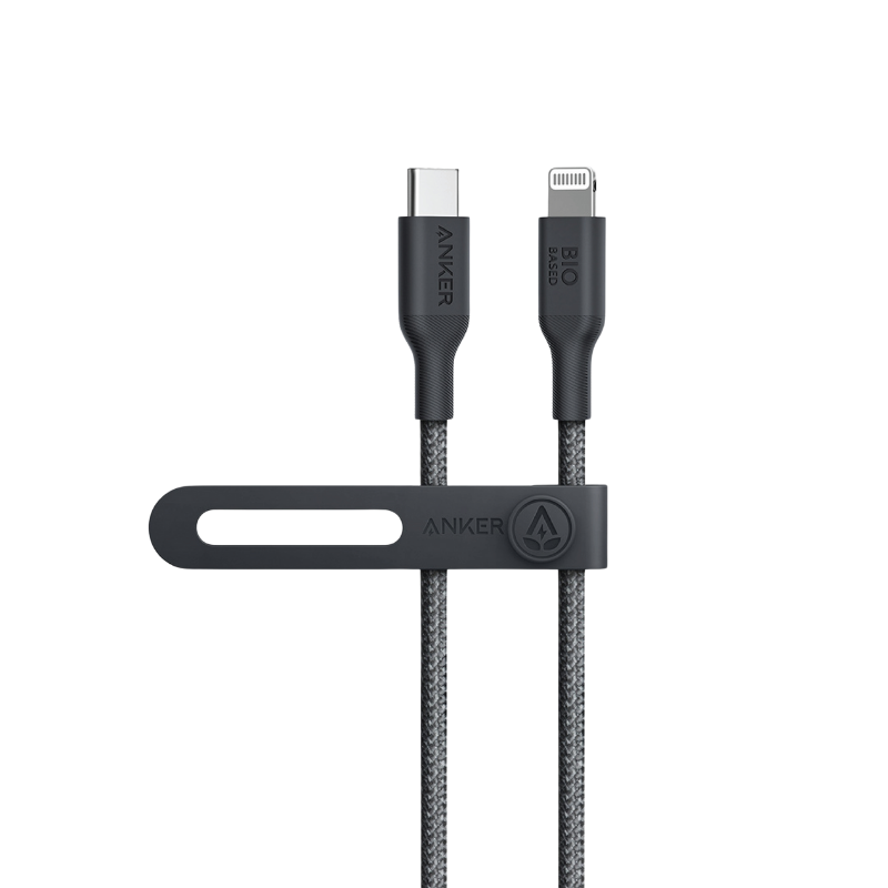 Anker cable with two connectors on a white background