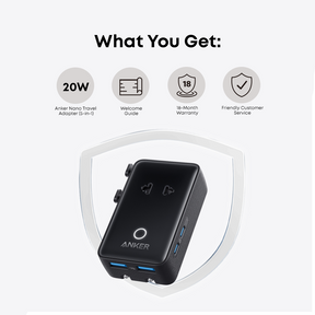Anker Nano Travel Adapter 5-Port