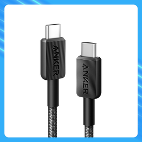 Anker 322 USB-C to USB-C Nylon Braided Cable (3ft) Black
