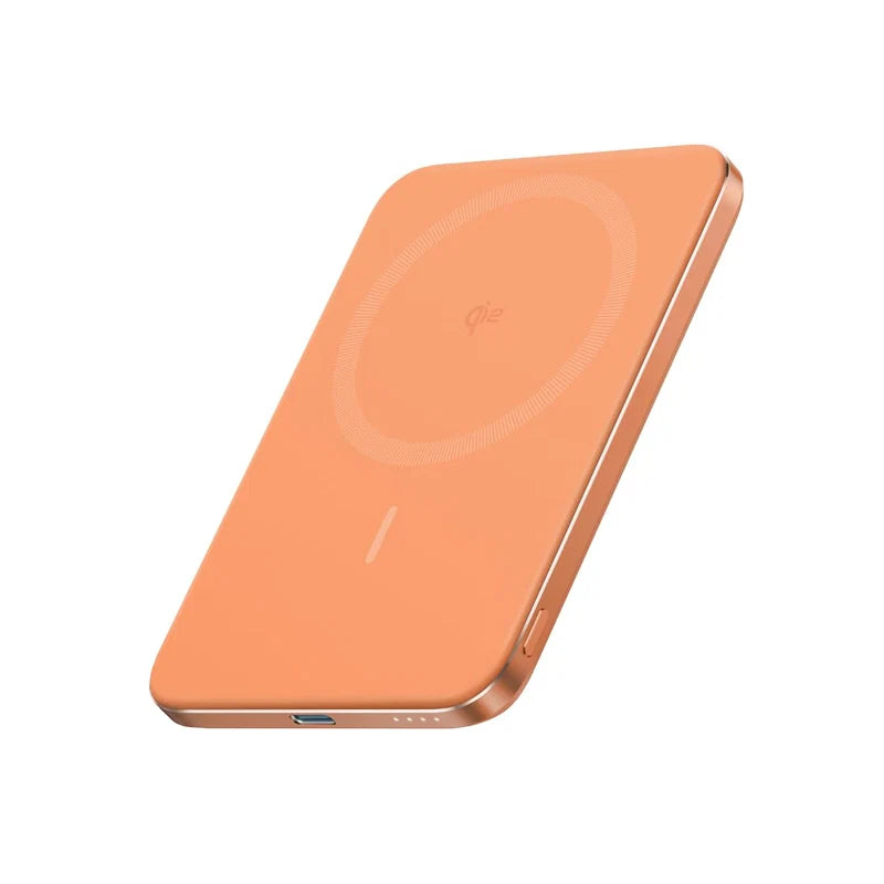 Orange Anker Nano Power Bank Ultra-Slim on a white background