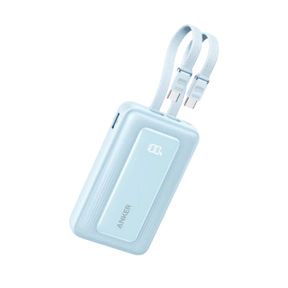 Anker Zolo Power Bank (10,000mAh, 35W) with Built-in-Dual USB-C Cable