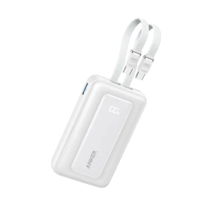 Anker Zolo Power Bank (10,000mAh, 35W, Built-In Dual USB C-C Cable)