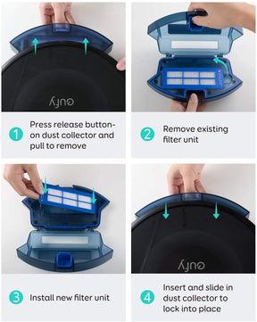 eufy Replacement Washable Filter Set